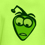Men's neon green Alien t-shirt.