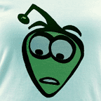 Alien t-shirt, women's junior ringer tee.