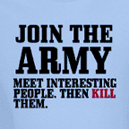 Funny ARMY military t-shirts.
