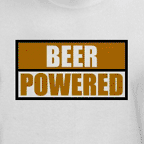 Men's Beer Powered t-shirt - white.