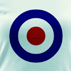 Cool Bullseye Target t-shirts - Women's colored ringer tee.