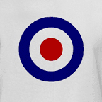 Cool Bullseye Target t-shirts - Men's white t-shirt.