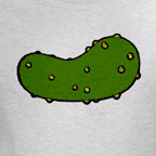 Fun Pickle t-shirts - men's colored t-shirt.