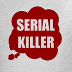 Serial Killer t-shirts - Men's light colored t-shirt.
