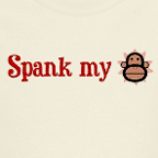 Funny tee shirts - Men's colored Spank My Monkey tee.