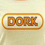 Geek t-shirts - Women's colored ringer Dork t-shirts.