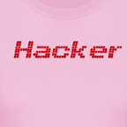 Geek t-shirts - Womens colored Hacker tee.