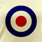 Graphic target bullseye t-shirt, womens colored ringer tees.