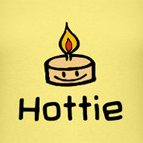 Hottie sexy cute candle t-shirt