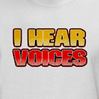 I Hear Voices - Men's white t-shirt.