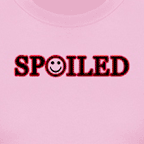 Spoiled, colored t-shirt.