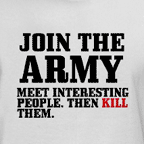 Funny army t-shirts, mens colored army t-shirt.