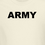 Military t-shirts - womens colored Army ringer tee.