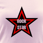 Women's colored Rock Star ringer tee.