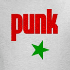 Men's colored punk rock music t-shirts.
