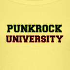 Womens colored Punk Rock university music t-shirts.