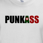 Music t-shirts, mens white punk t-shirt