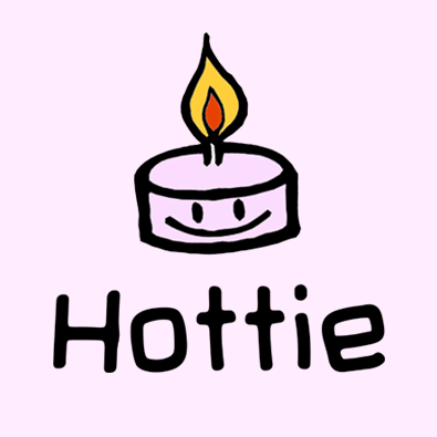 Cute Hottie candle t-shirts and clothing for girls and young women