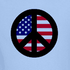Vintage style t-shirts, mens colored peace flag t-shirts.