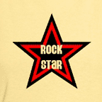 Women's Rock Star t-shirt, colored t-shirts.