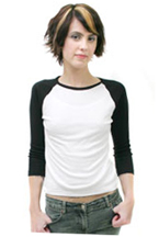 women's raglan jr tee t-shirts for women